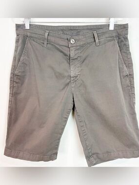 AG ADRIANO GOLDSCHMIED BROWN GRAY FLAT FRONT SHORTS MENS 33R